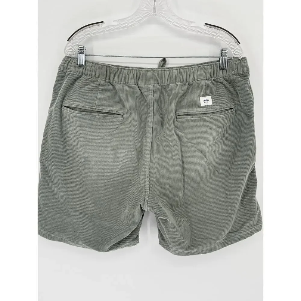 Katin Men's Sage Corduroy Drawstring Shorts XL Surf Country Club Coastal - Picture 3 of 6
